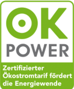 Zertifiziert nach ok-power-Kriterien